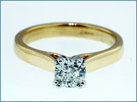 8-prong gold engagement ring